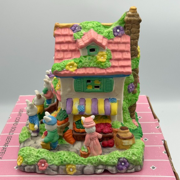 Cottontale Cottages Bakery Vintage Easter Village Town Porcelain Spring Bunny - Picture 5 of 10